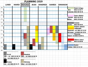planing 2019